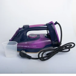 Steam Iron for Clothes, 2400W Rapid Even Heat, Portable Steam-Dry & Steam Iron - Non-Stick Ceramic Soleplate Home Steam Iron