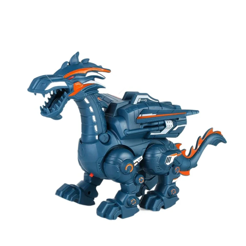 Modelo animal dinossauro elétrico spray brinquedo interativo spray de água dragão crianças brinquedos mecânico luz fria