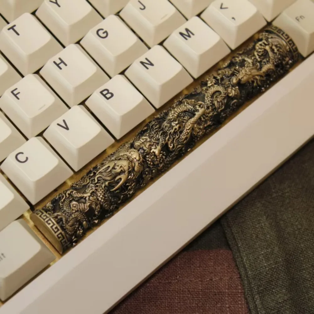 Panlong Pillar Resin Keycaps Personalized Spacebar Creative Keycaps for Mechanical Keyboard Cultural Vintage Gaming Accessories