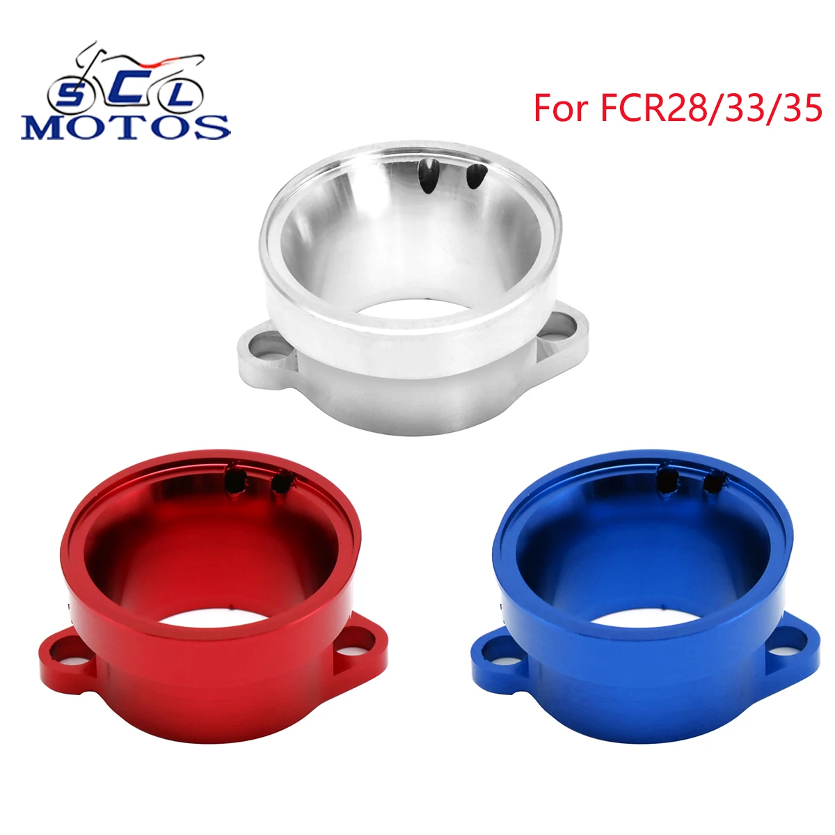 Sclmotos Carburetor FCR Air Cleaner Airbox Intake Adapters For FCR28 FCR33 FCR35 FCR Carburetor Air Adapter Air Funnel