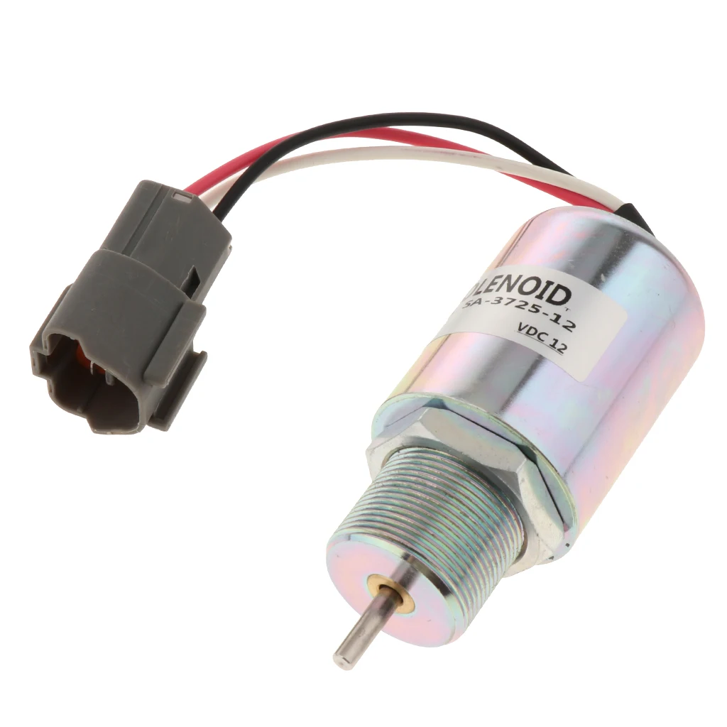 12V Engine Fuel Stop Shut Off Solenoid for Mitsubishi S3L S3L2, SA-3725-12