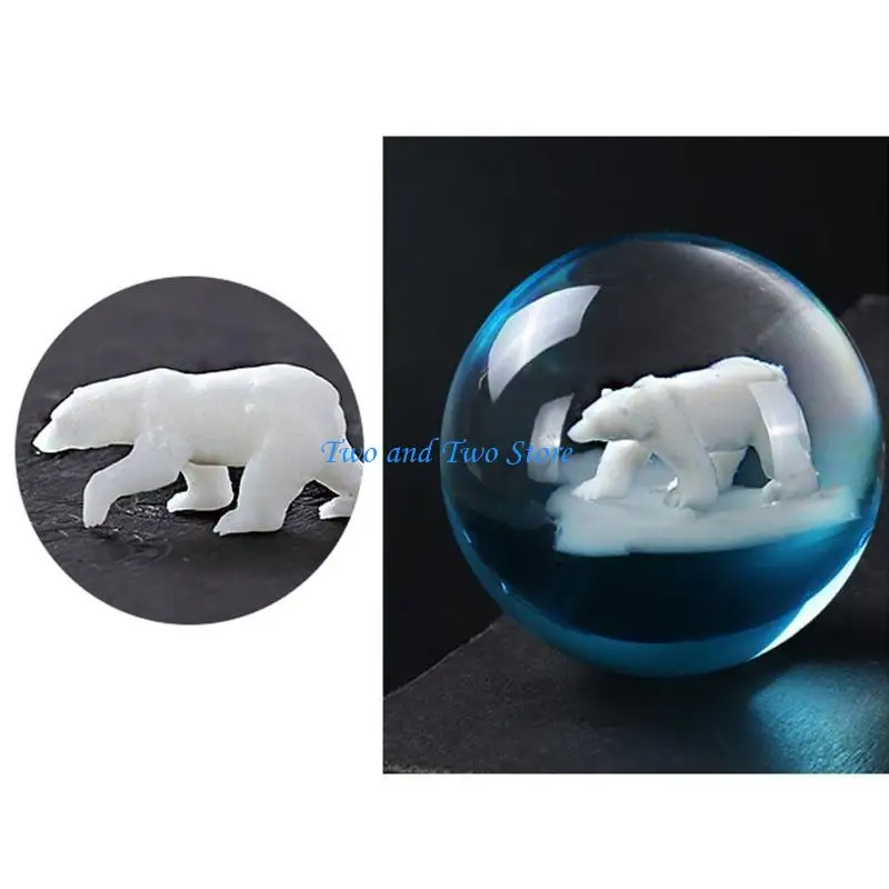 

HX6F Pendant Filling Mini Bear Resin Casting Moulds Fillers Epoxy Mould for DIY Art