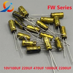 10PCS FW 10V100UF 220UF 470UF 1000UF Nichicon Audio Flectrolytic Capacitors NEW