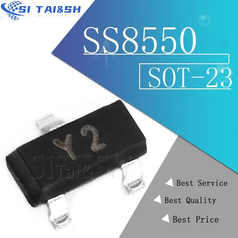 50 pz S8050 J3Y S8550 2TY SS8050 Y1 SS8550 Y2 SOT23 transistor SMD