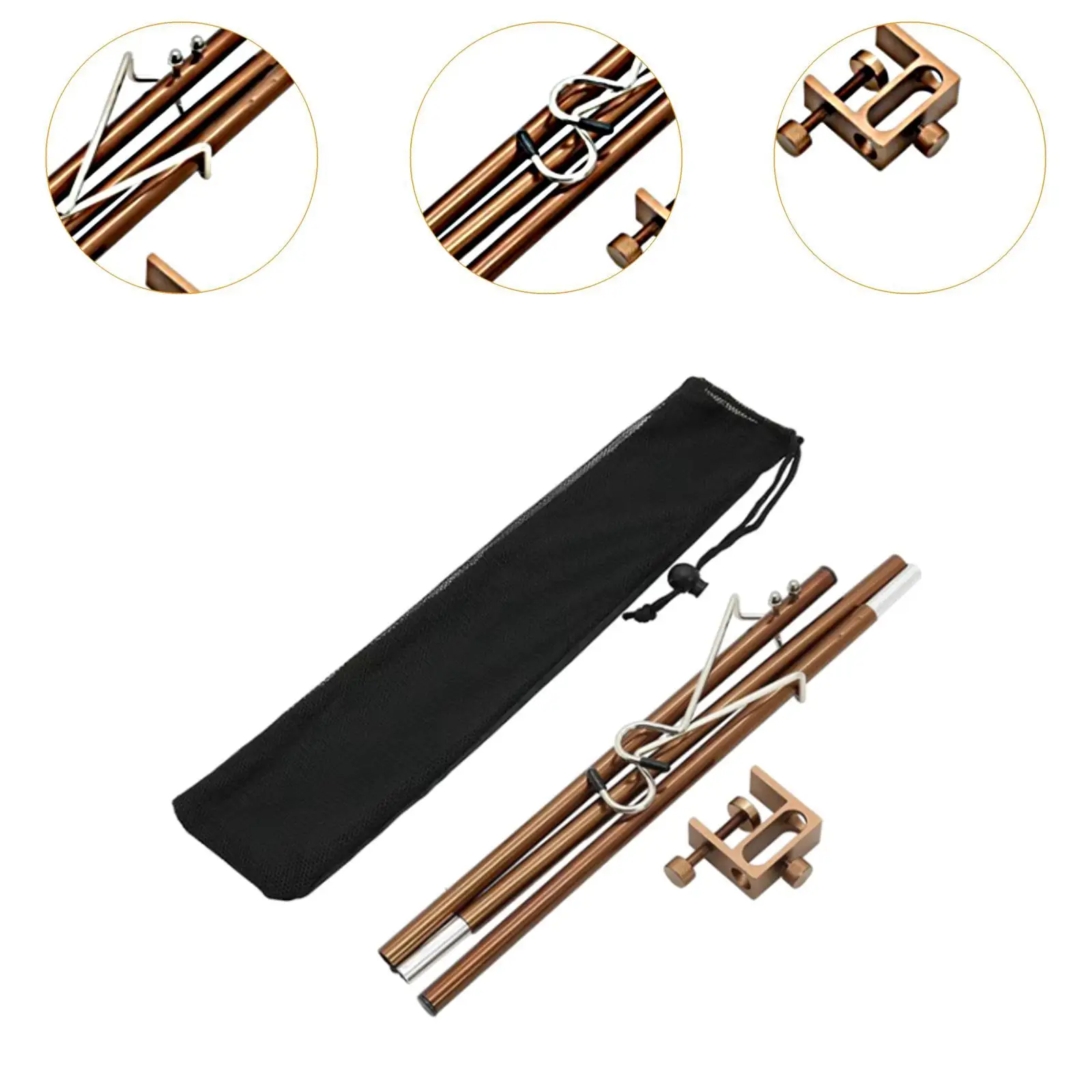 Camping Lantern Stand Hanging Light Holder Tabletop Removable