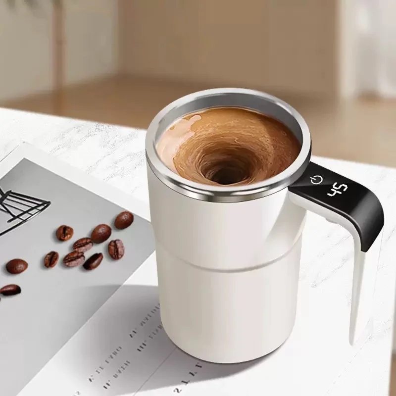 

Smart Rechargeable Coffee Stirrer with Temperature Display - 304 Stainless Steel Blender for Coffee, Tea, Smoothies, Milk, Choco