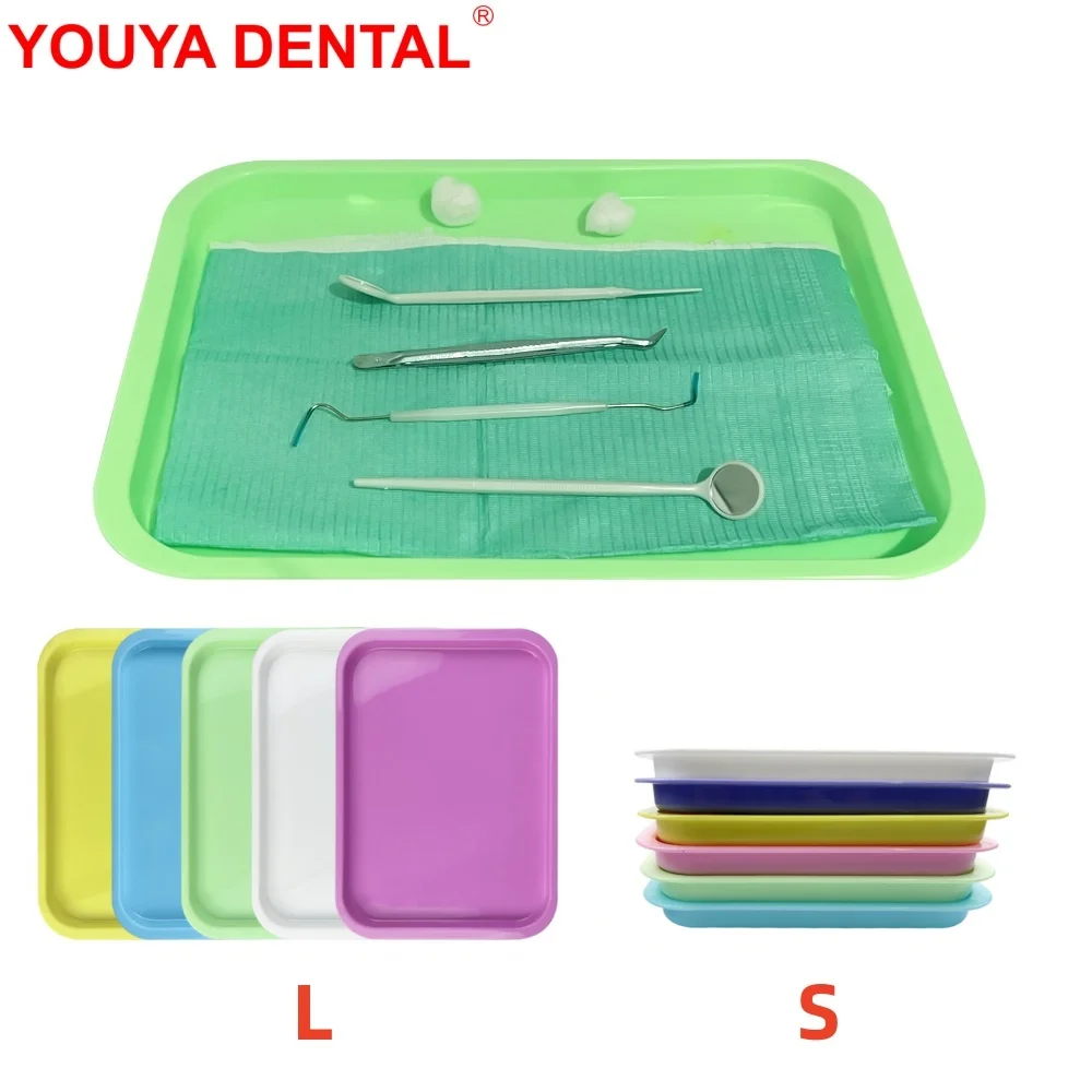 Sterilizable Dental Tray For Instrument Plastic Pallets Autoclavable Dentist Tools Flat Trays Dentistry Consumable Accessoires