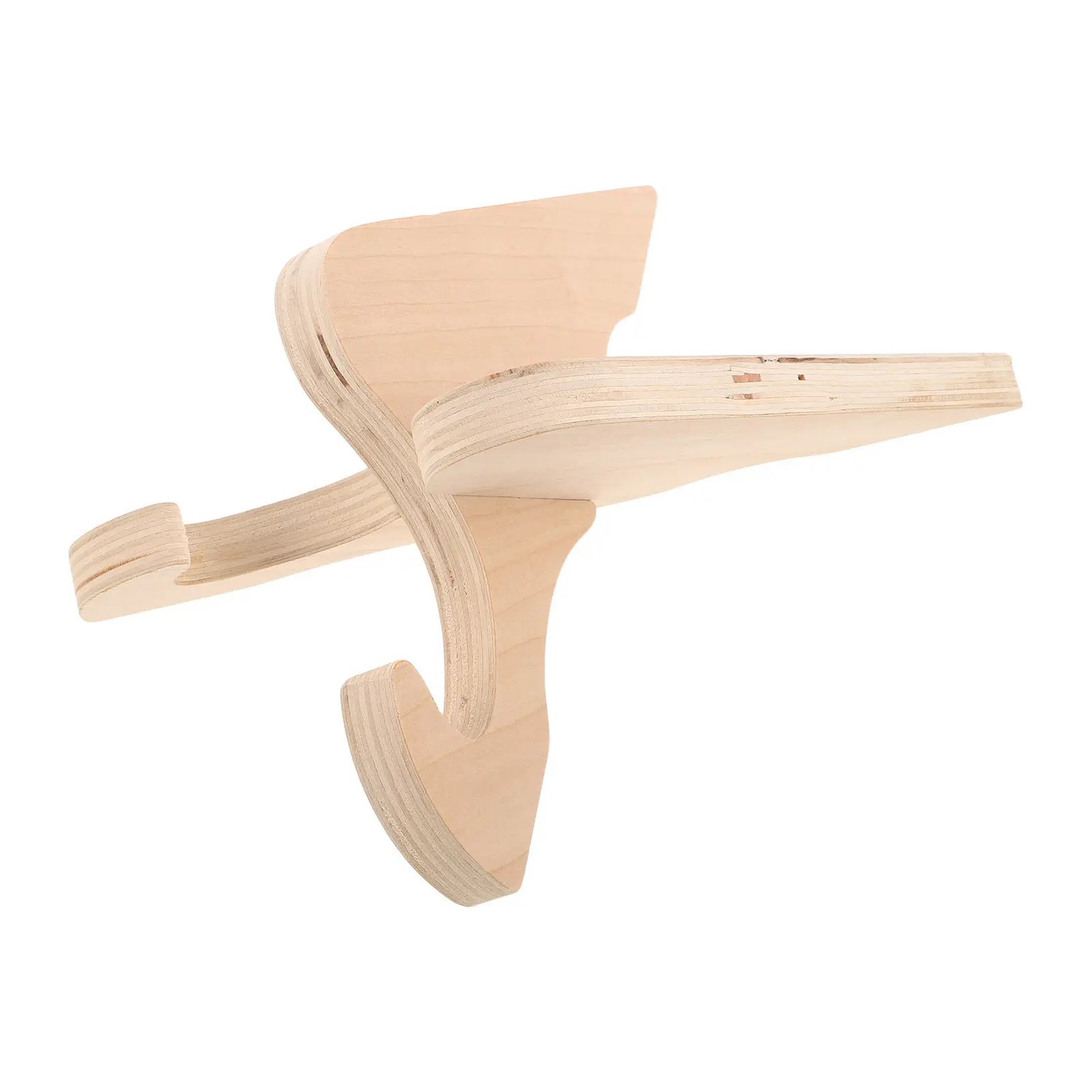 Wooden Skateboard Stand Snowboard Display Rack Solid Wood Board Holder Organizer Space Efficient Floor Stand for Shop Home Use
