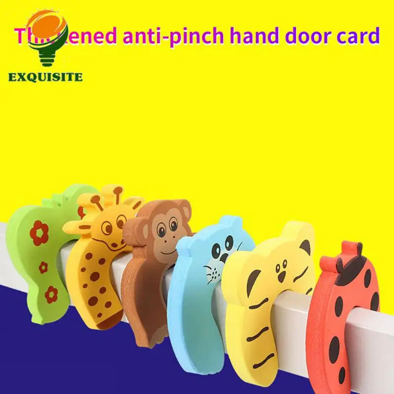 Baby Safety Door Card Thick Texture Door Resistance Cartoon Durable Door Block Door Stop Childrens Door Clip Anti-closing