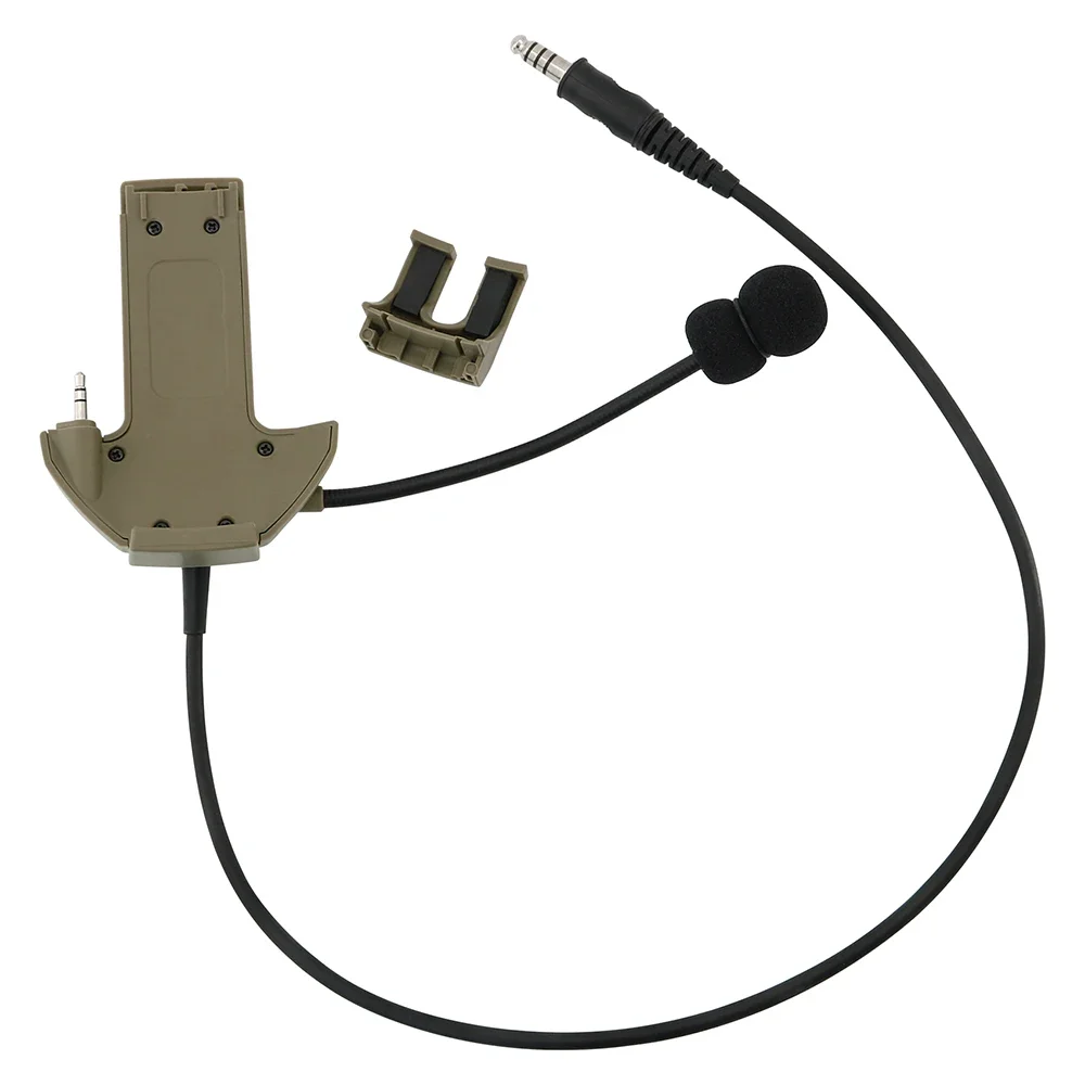 Imagem -03 - Kit de Microfone Externo para Walker Navalha Tático Fone de Ouvido Eletrônico Tiro Earmuffs Anti-ruído Airsoft Tiro Caça Fone de Ouvido