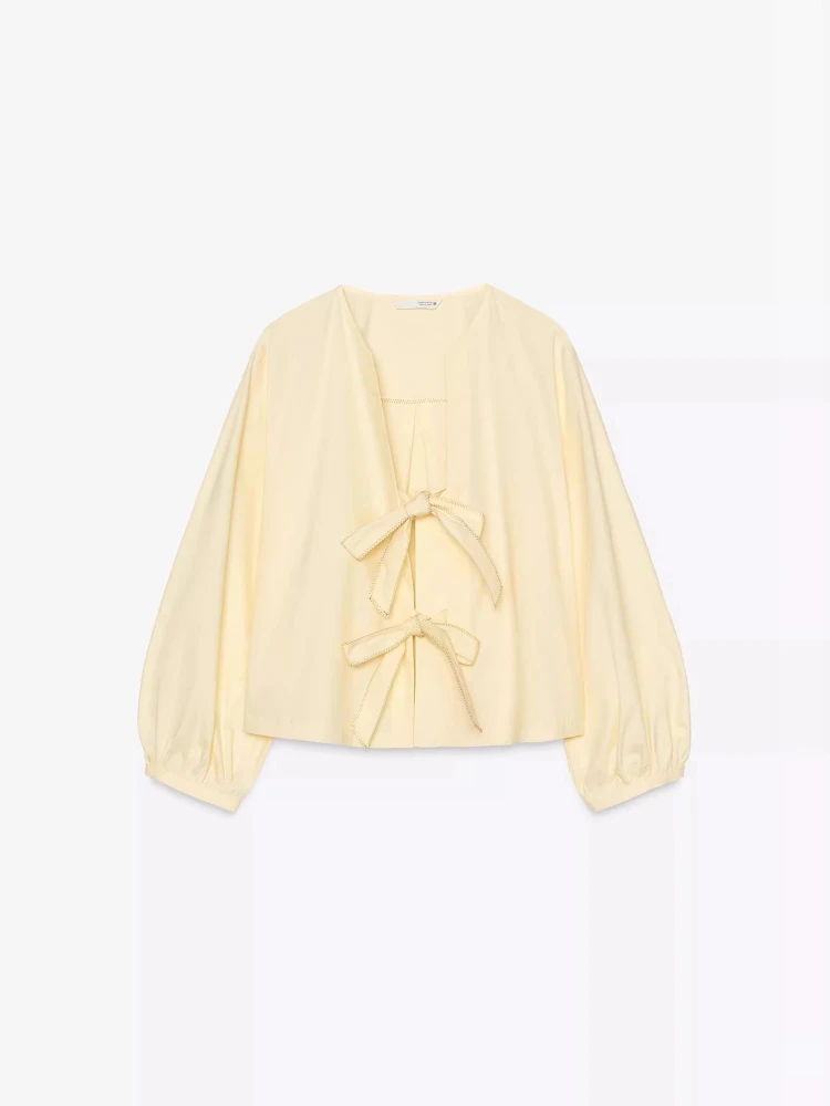 Dulce nudo decorado a rayas antung redondo Ne irt Primavera Verano Nueva llegada Mujer Faion Casual Loose Fit C...