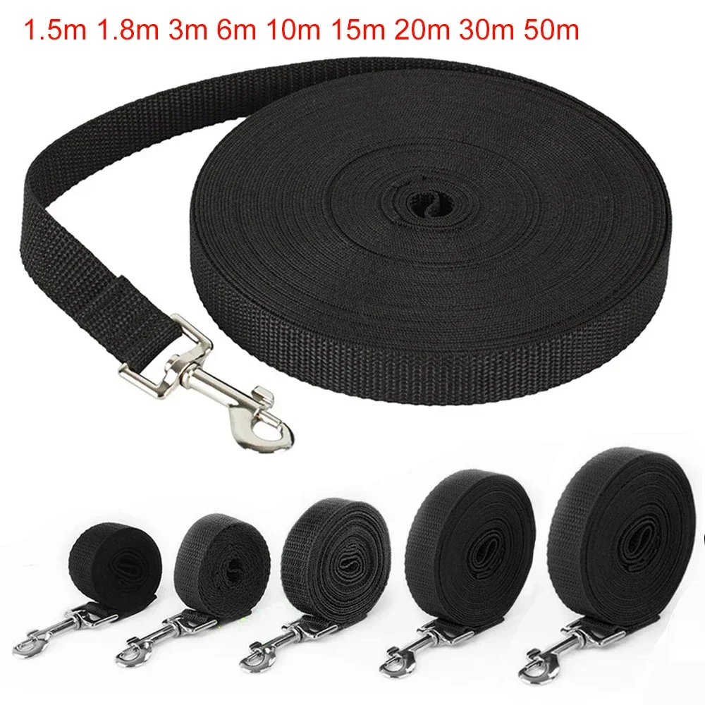Lange Hundeleine aus Nylon, Trainingsleine 1,5m-50m, Robustes Zugseil für Welpen und Katzen, Outdoor-Spaziergang, Verlängerbare Leine – Detail 4