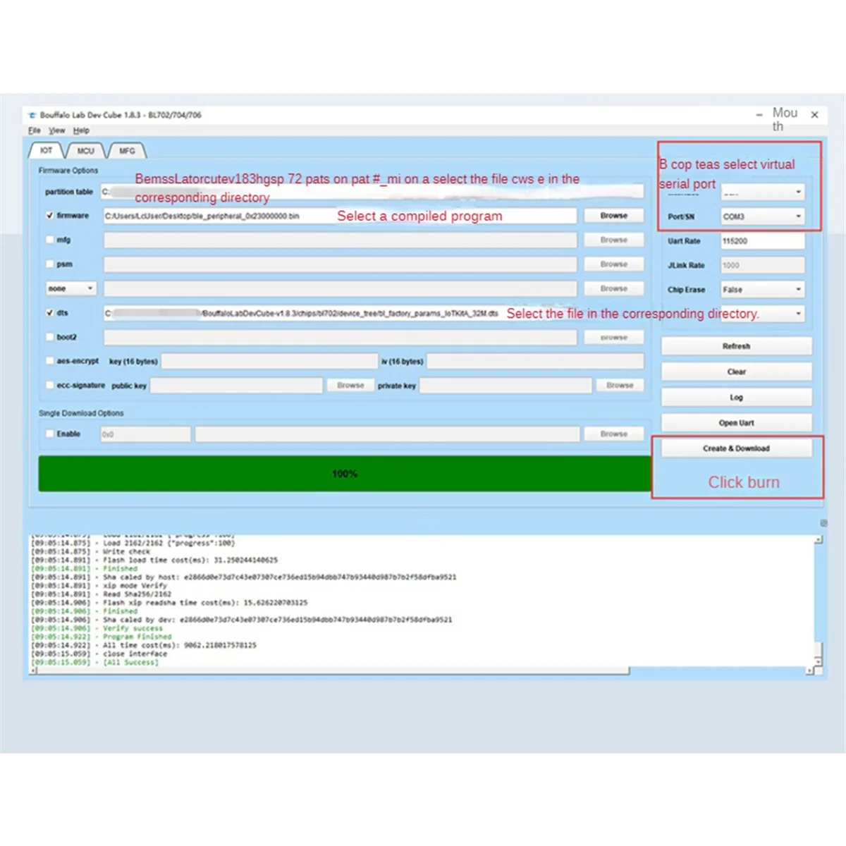 BL702S Development Board 2.4G Bluetooth Low Energe Zigbee RISC Core Multi-Function Portable IoT Development Board Module