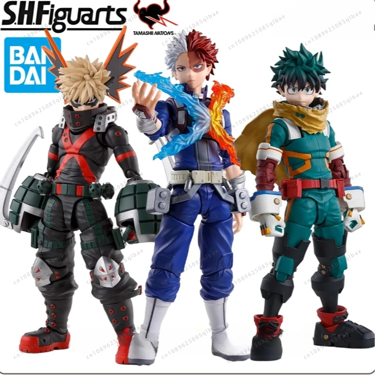 Bandai S.H.Figuarts SHF My Hero Academia Bakugo Katsuki Midoriya Izuku PVC Anime Action Figure Role Model Toy