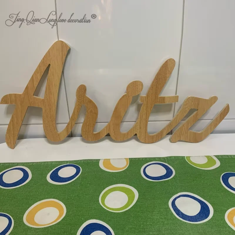 Custom Name Sign, Personalised Wooden Name Sign for Nursery Decor Kids bedroom Child Name Sign