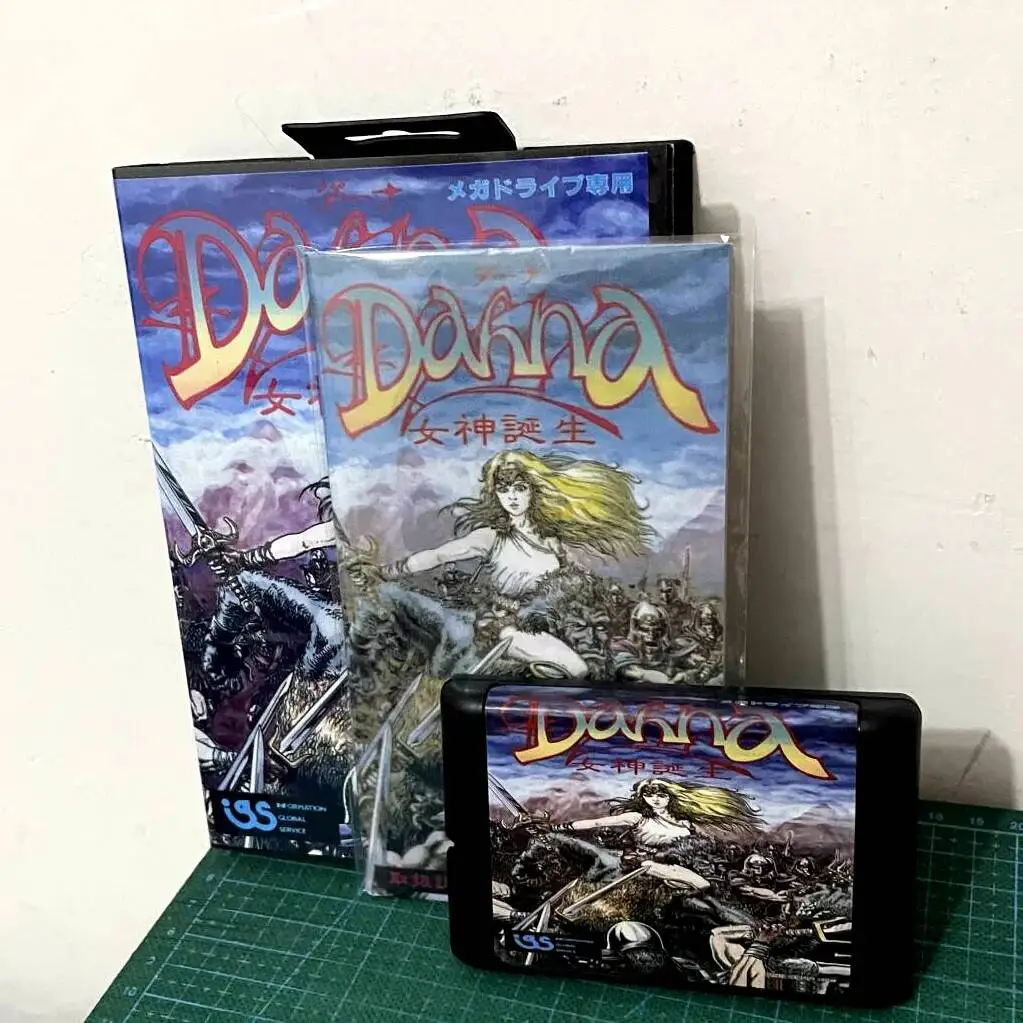 Nuevo lanzamiento: Dahna Megami Tanjou con caja y manual, tarjeta de juego MD de 16 bits para Sega Mega Drive para Genesis