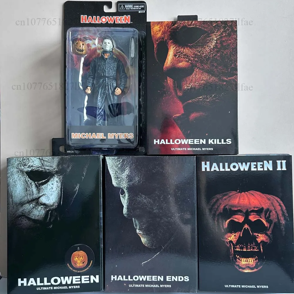 NECA مايكل مايرز الشكل مع LED اليقطين هالوين II يقتل ينتهي مايكل مايرز في نهاية المطاف عمل نموذج لجسم اللعب المشتركة المنقولة