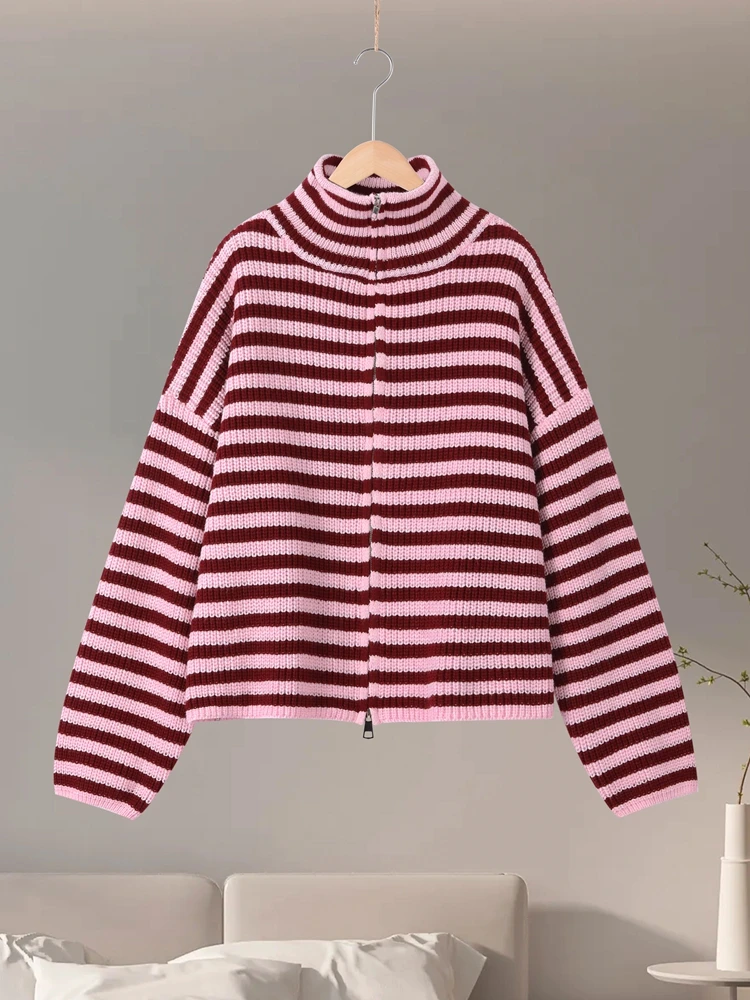 Thumbnail 3 - #5 Latest Striped Knit Sweaters Offers