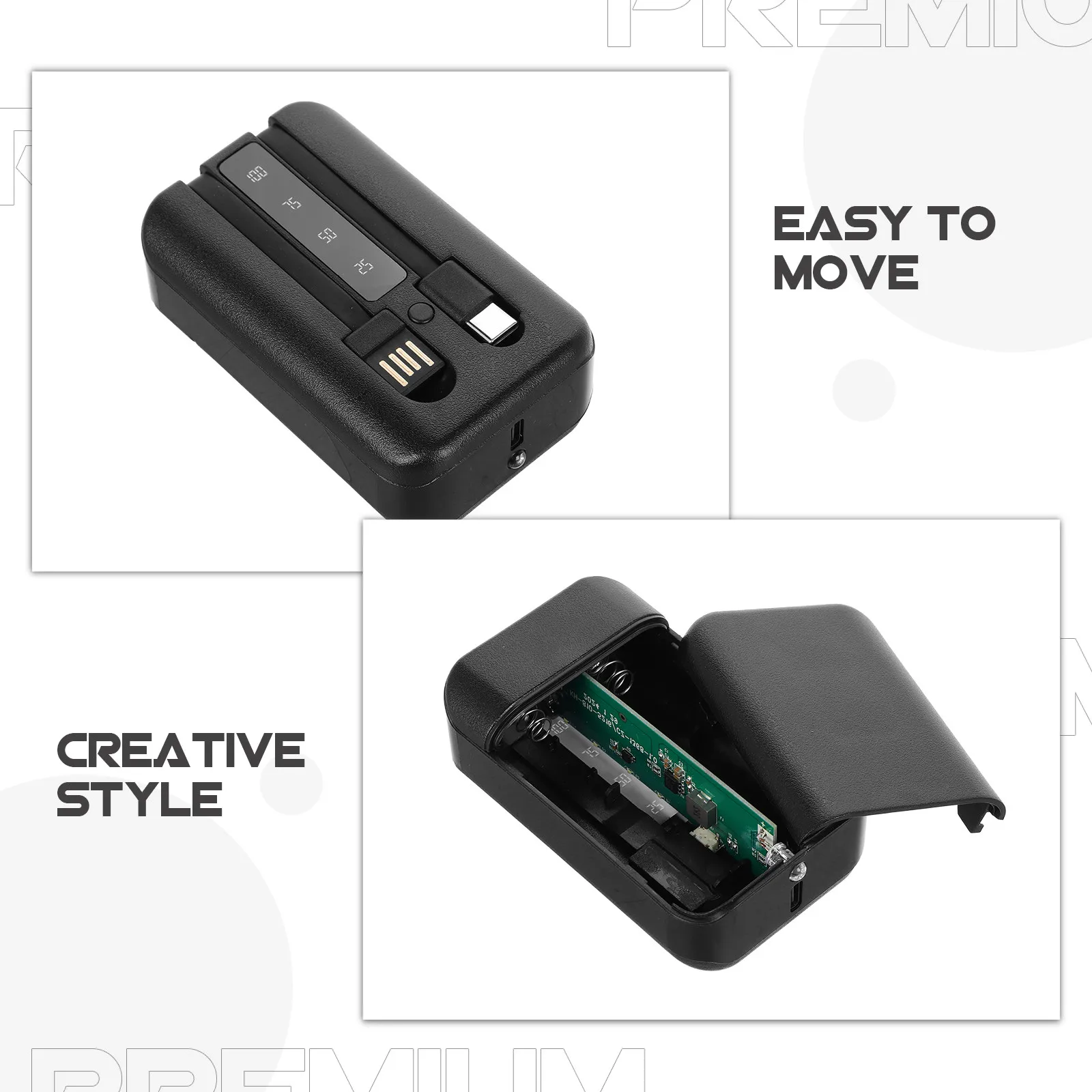 Fake Power Bank Secret Hidden Compartment Box Private Stylish Mini Safe for Valuables Keys Medicine