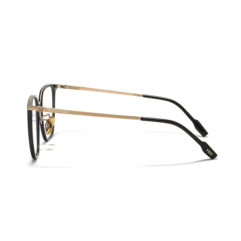 FIRADA Fashion Transparent Eyeglasses Men Retro Square Titanium Eyewear Comfortable Prescription Glasses Frame For Women BV3008B