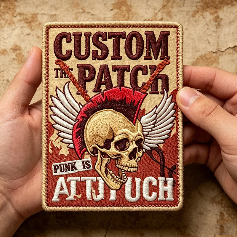 Design Custom Embroidered Patches–Iron-On or Hook&Loop–Woven,PVC,Chenille–DIY Personalized Logo Badges Sew On Clothes
