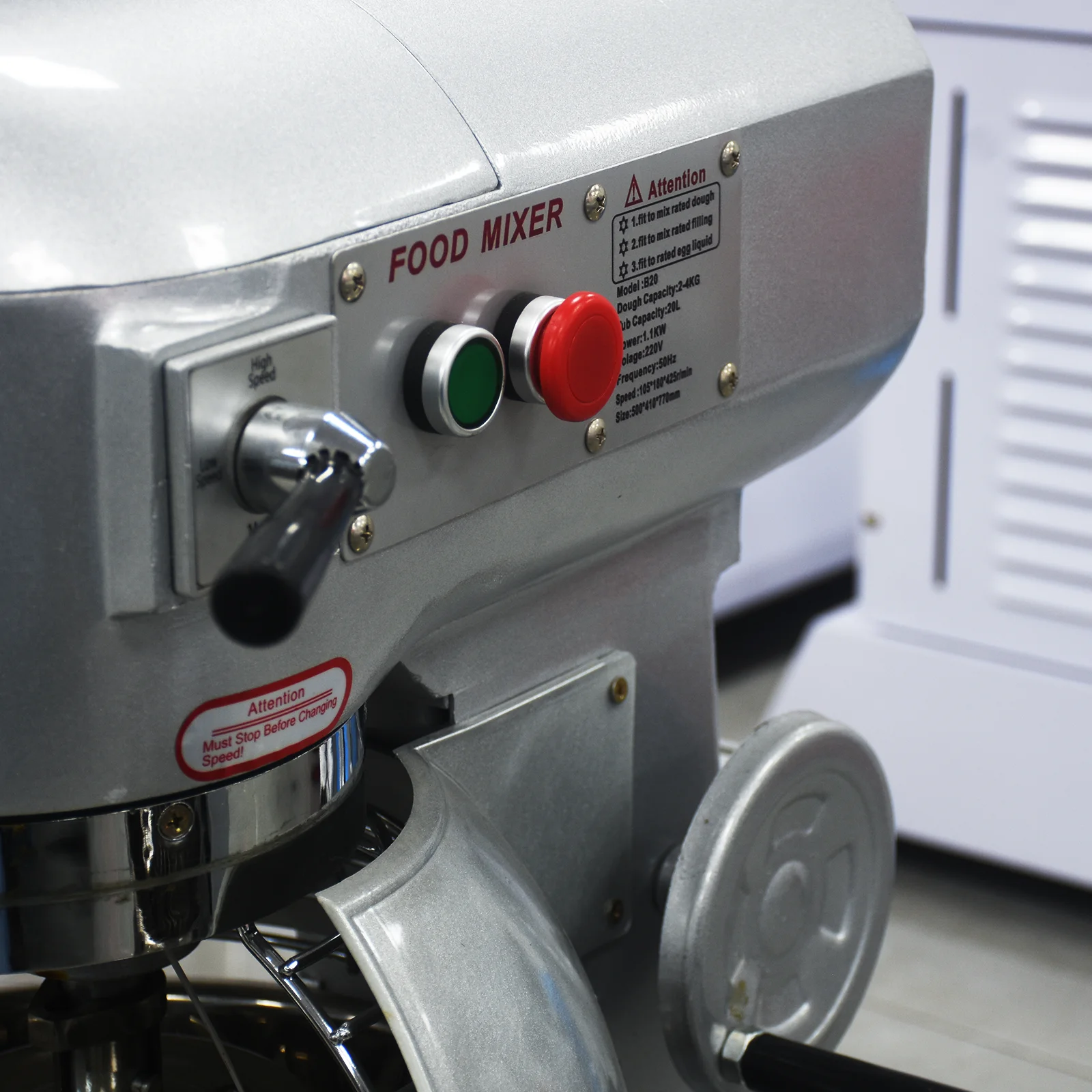 Commercial Industrial 1.1kW Electric Bread Flour Spiral Dough Mixer For Bakery African Bread Kitchen Food Mixers Flour Maker