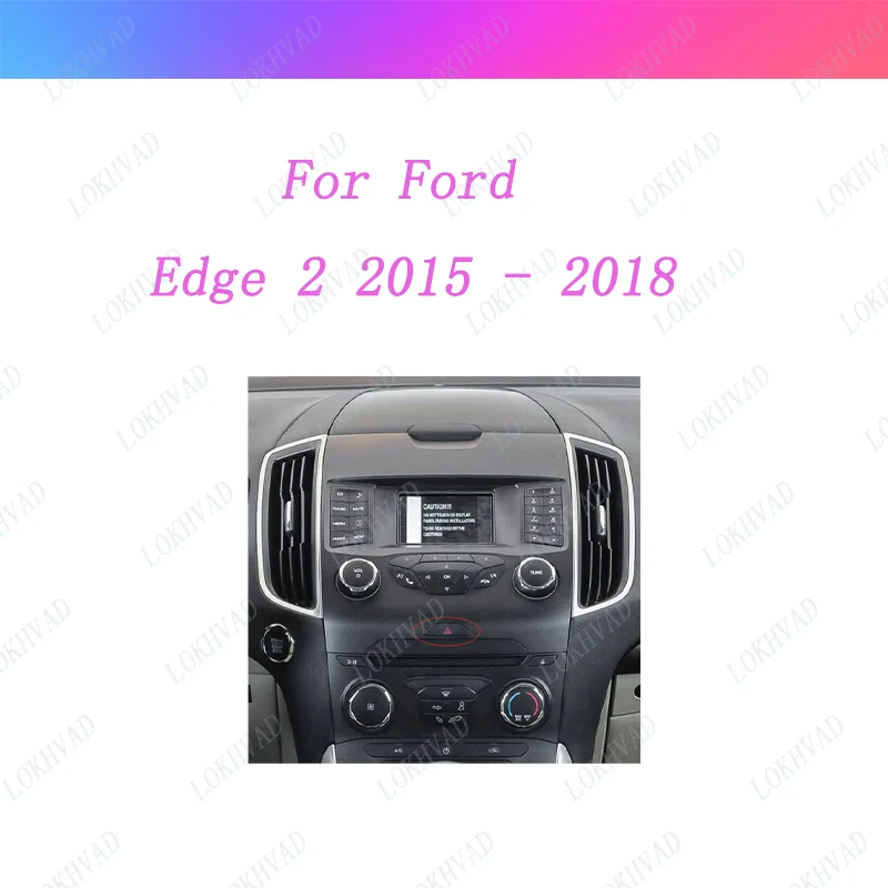 Панель установки автомобильного радиоприемника для Ford Edge 2 2015-2018 Android 2 Din стерео монтажная рамка лицевая панель комплект рамки