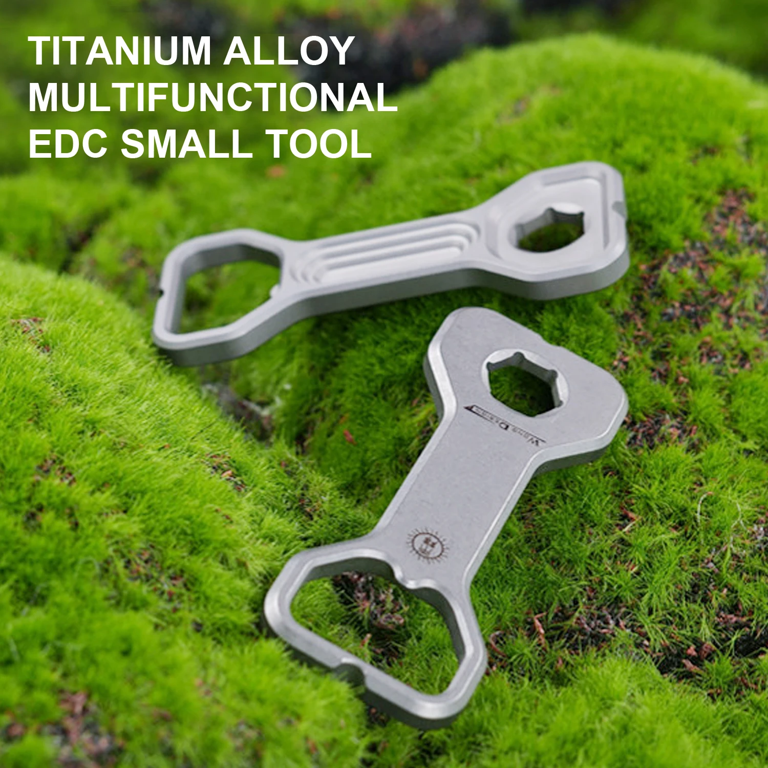 

TC4 Мини-открывалка для бутылок из титанового сплава, портативный многофункциональный маленький инструмент EDC для кемпинга на открытом воздухе, A1343