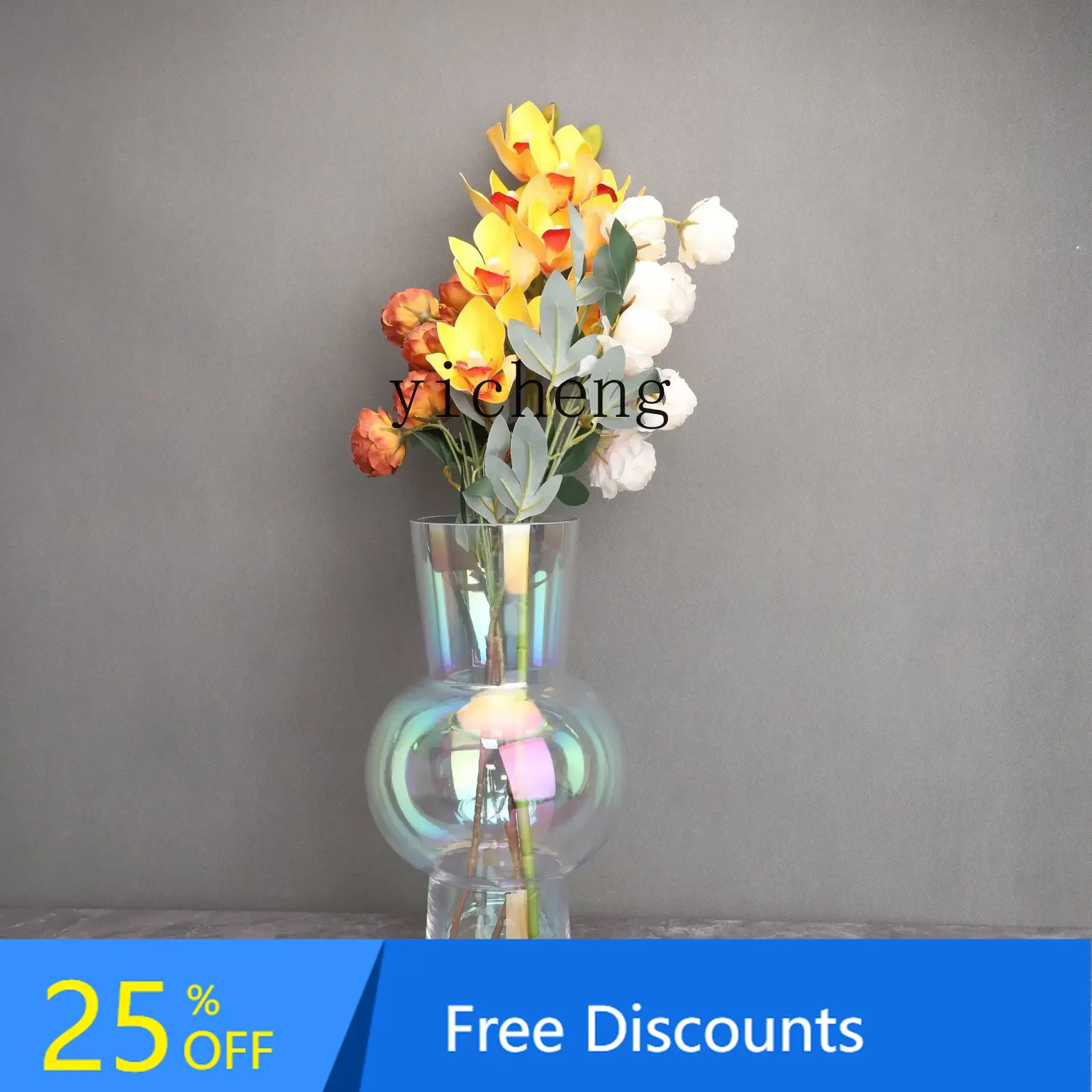 

LYY glass flower ware model room sales department bedroom study living room dining room big belly entrance jewelry
