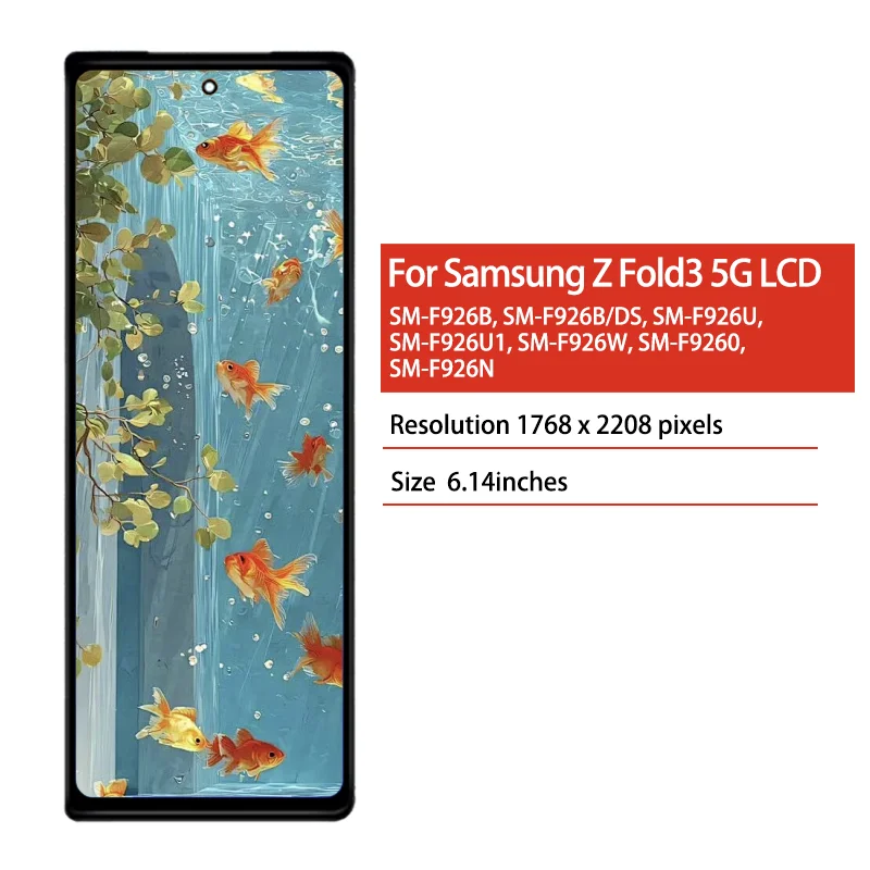 TFT For Samsung Z Fold3 F926B F926U F926N F9260 Screen For Samsung Z Fold 3 LCD Display Touch Screen Digitizer Assembly