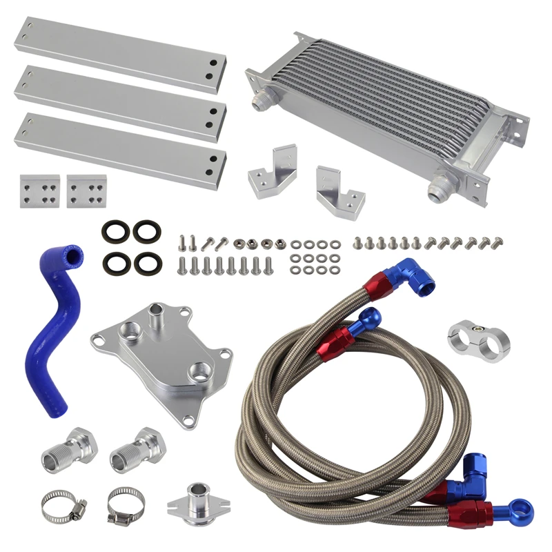 10AN 13Row Oil Cooler Kit for Audi A3/S3 8V W Golf VII Tiguan VII 2.0 TSI Skoda Octavia III 5E Superb III 3V EA888 MQB