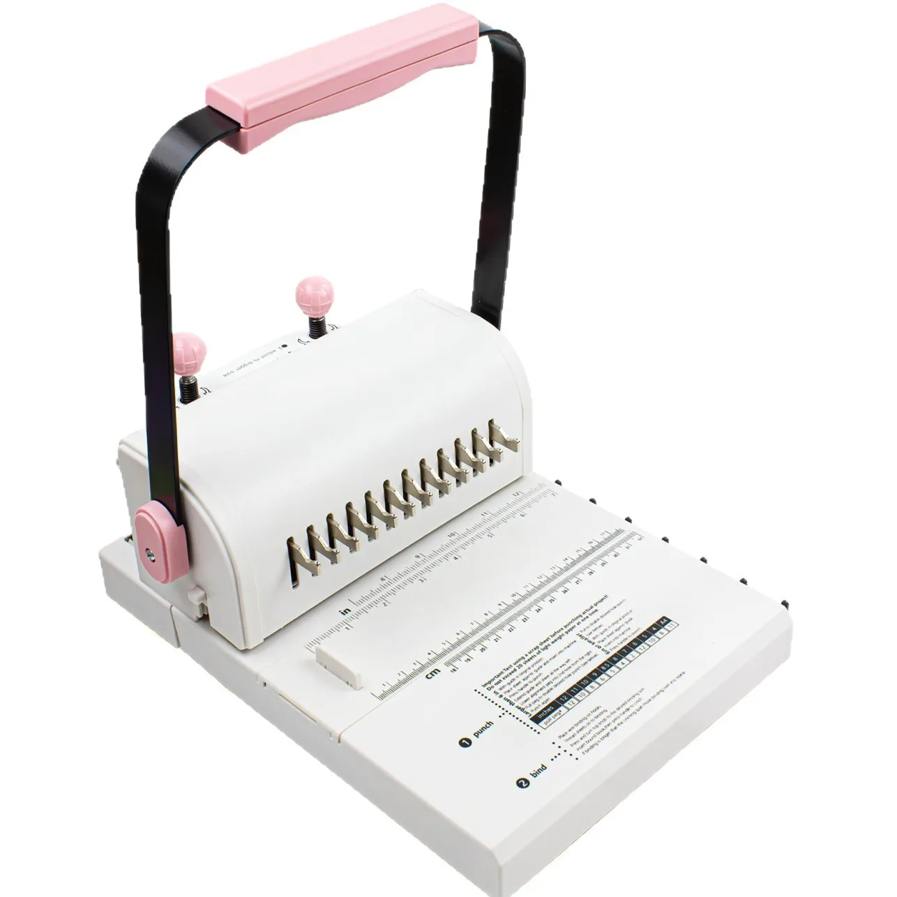 Drawing knife 12-hole mini iron ring binding machine loose-leaf puncher multi-function binding puncher