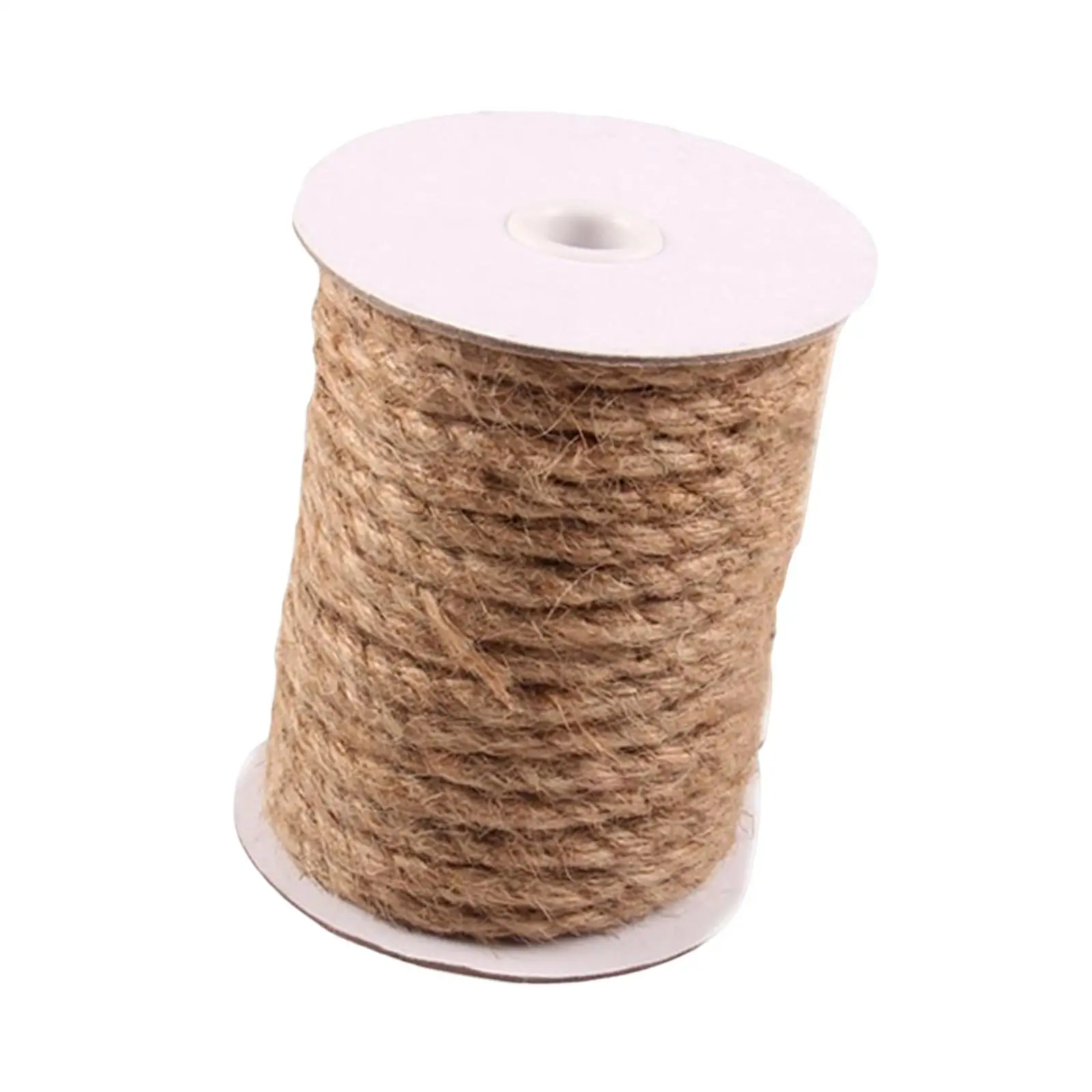 8mm Jute Rope Thick Multipurpose Eco Friendly Durable 15M Jute Twisted Cord for Crafts Gift Wrapping Macrame Gardening Brown