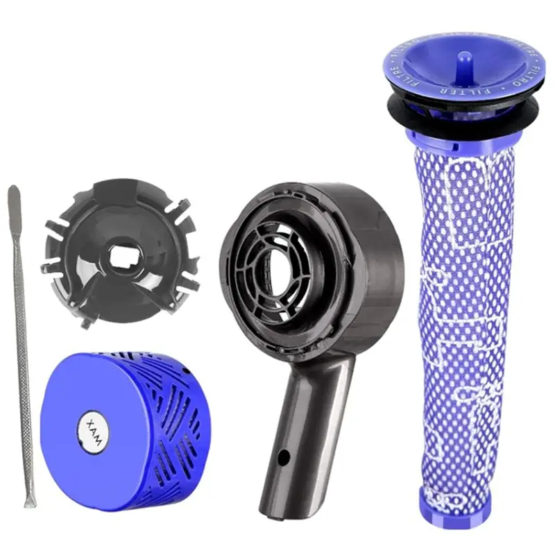 A67P-Motor Rear Cover + Pre&Post HEPA Filter Set+Exhaust Cover For Dyson V6 DC58 DC59 DC62 DC72 DC74 Vacuum Cleaner Parts