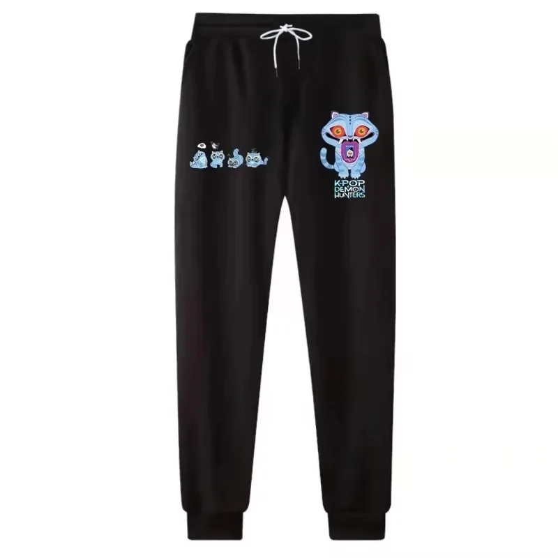 سراويل أنيمي Kpop شيطان الصيادين لعام 2025 سراويل هاراجوكو ملابس الشارع النسائية فضفاضة للركض في الهواء الطلق سراويل رياضية مطبوعة ثلاثية الأبعاد
