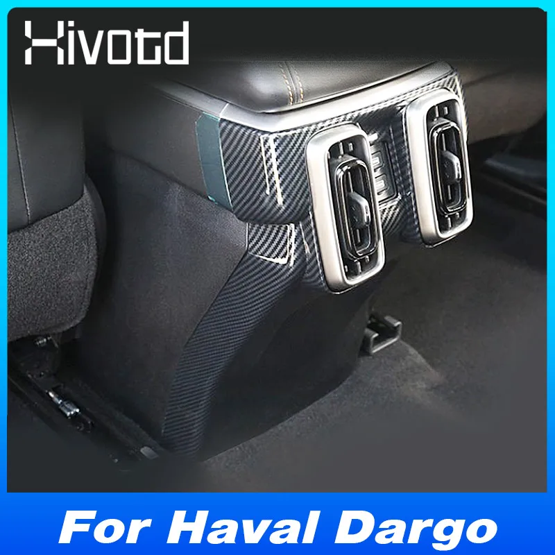 

For Haval Dargo X 2023 Interior Modification Accessories Car Armrest Rear Air Conditioner Outlet Decoration Cover Moldings