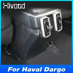 For Haval Dargo X 2023 Interior Modification Accessories Car Armrest Rear Air Conditioner Outlet Decoration Cover Moldings