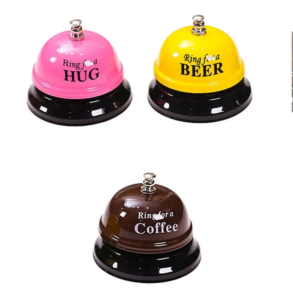 Easy Use Ringbell Desk Call Bell Novelty Cute Metal Service Bell Iron Craft Dinner Reminder Bell Coffee