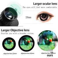 Professional 20X50 Binoculars Telescope Powerful Waterproof Long Range BAK4-Prism Low Light For Hiking Camping Equipment
