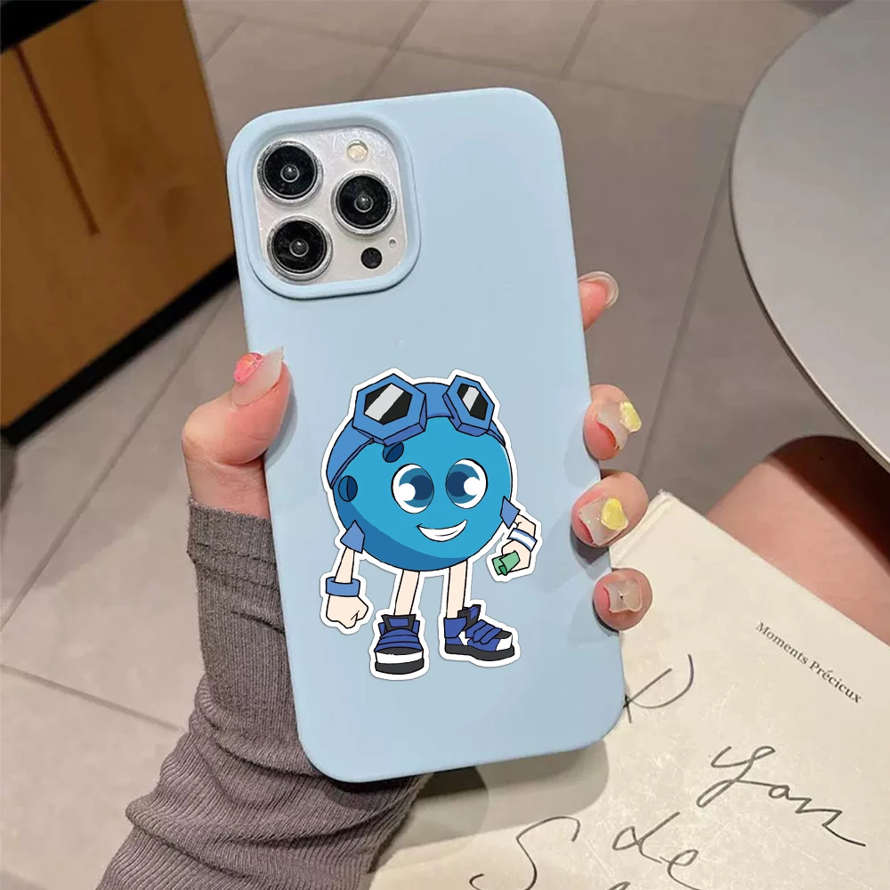 8 pezzi di cartoni animati palla faccia che cambia collare adesivi graffiti adesivi divertenti custodie per telefoni fai da te tazze per laptop adesivi per giocattoli per computer