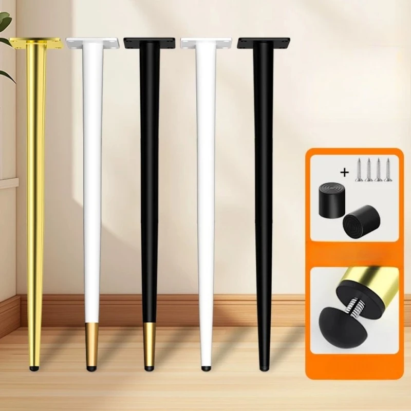 35/40/45cm Adjustable Metal Table Legs 4Pcs Heavy Support Feet for Sofa Coffee Table Bathroom Cabinet Furniture Replacement Legs