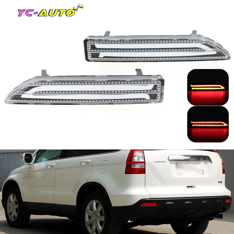 

For Honda CR-V CRV 2007 2008 2009 Set Rear Bumper Light Brake Reflector Lamp Fog Light Taillight Modification Car Accessories