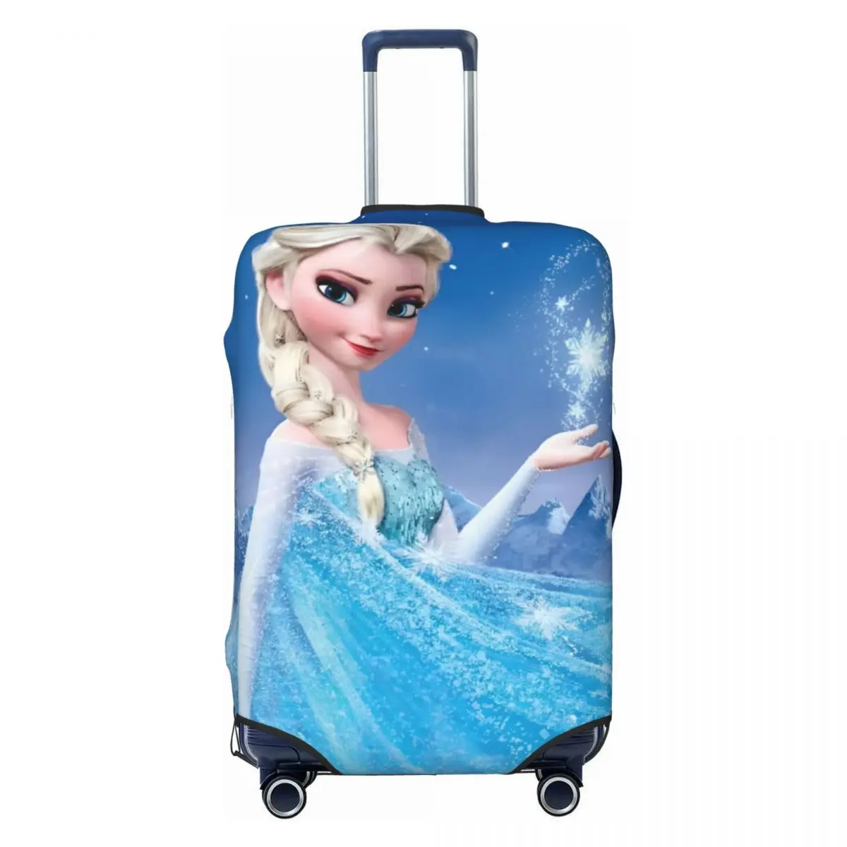 Frozen 2 Elsa Sophia Cartoon Suitcase Cover MINISO 2024 New Princess Series Flight Cruise Trip Strectch Luggage Case Protection