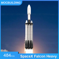 MOC Building Blocks SpaceX Falcon Heavy Series Space DIY Assemble Bricks Educational Creative Collection Display Xmas Toys Gifts