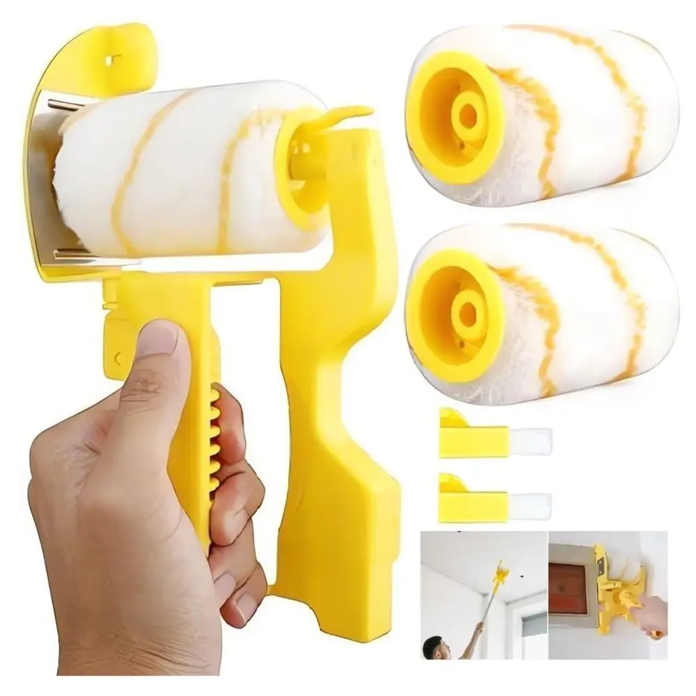 

Multifunctional Paint Edger Roller Brush Portable Hand-held Trimming Roller Brush Plastic Edge Trimming Separation Roller Brush