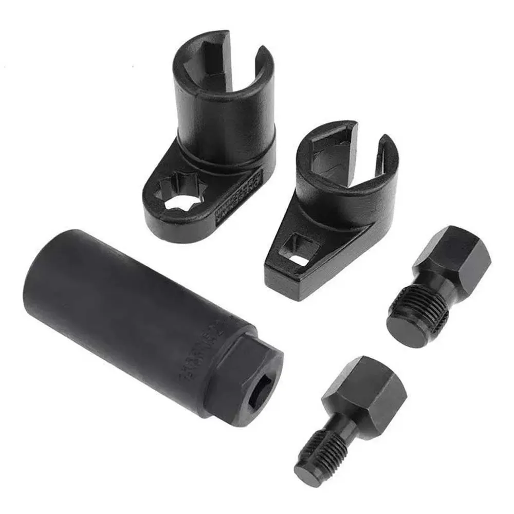 Oxygen Sensor Wrench Kit Thread Chaser Tool Fit for Auto O2 Socket Removal Install Offset Vacuum Sensor Socket