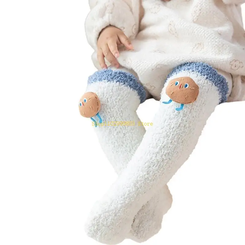 

Long Tube Socks For Toddler Ages 0-3 Over the Knee Socks For Winter Comfortable J0MF