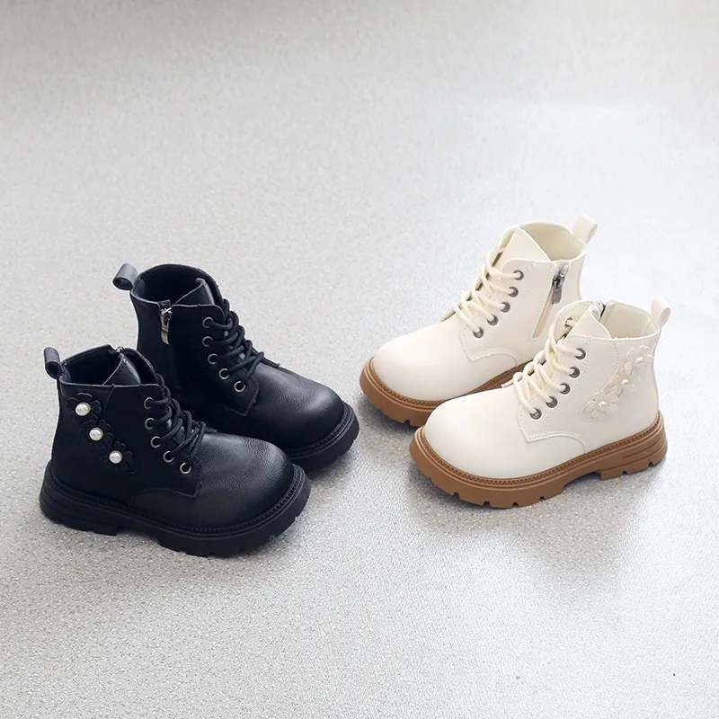 Child British Style Short Boot 2026 Winter New European Child Soft Soled Shoe Fashionable Girls Anti Thermal Campus Snow Boots