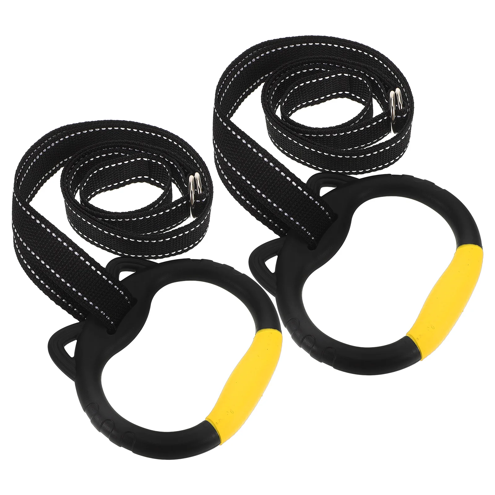 

1 set Gymnastics Rings Fitness Pull Up Bar Gym Ring Bar Durable Plastic Safe Longevity Sports Gym Equipment