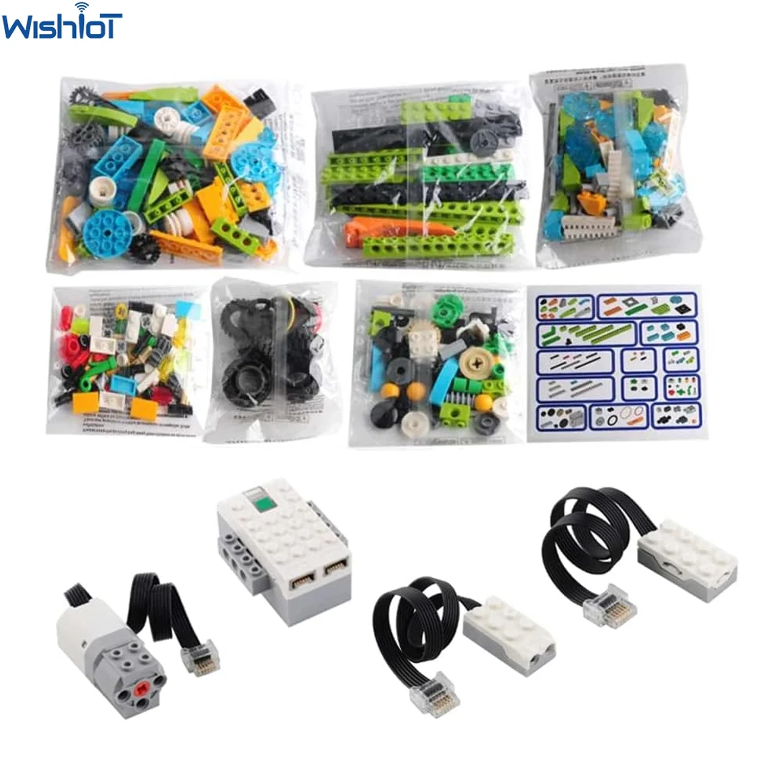 280PCS DIY Programing Robot Electronic Bricks Hub Motor Kit Building Blocks STEM Educational Robotics Toys Teens Christmas Gifts